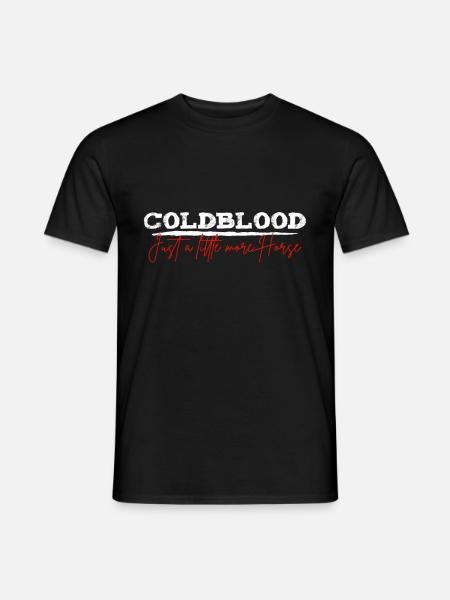 Koldt blod Flere heste | Rytter stabil gave - Mænd T-shirt - sort