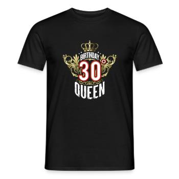 30 Jahre altes Geburtstag Queem Shirt für Frauen - Männer T-Shirt - Schwarz - Vorne - AI Model Male 178 light (178cm)