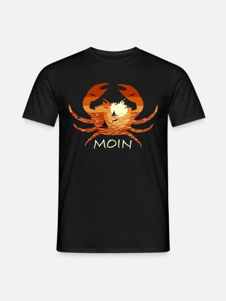 Moin North German Crab - Men's T-Shirt - black