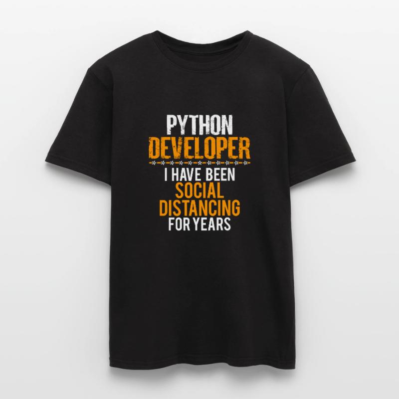Python Developer Lustiges Shirt, schöne sarkastische T-Shirt Männer T-Shirt