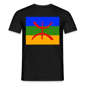 Amazigh Berber Flagge Imazighen - Männer T-Shirt - Schwarz - Vorne - AI Model Male 178 light (178cm)