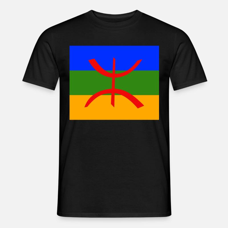 Drapeau Amazigh Berbère Imazighen - T-shirt homme - noir