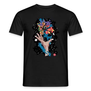 atomoic - T-shirt homme - noir - Devant - AI Model Male 178 light (178cm)