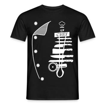 Koch - Männer T-Shirt - Schwarz - Vorne - AI Model Male 178 light (178cm)