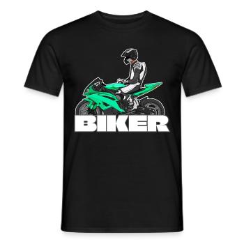 Motorcycle Lifestyle / Motorcycle / Motorcycles biker - Men's T-Shirt - black - Front - AI Model Male 178 light (178cm)