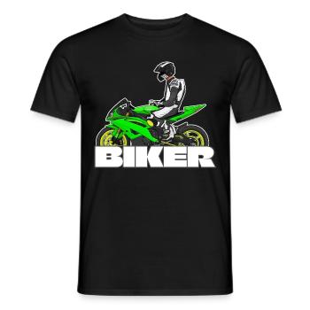 Moto Lifestyle / Moto / Motos motard - T-shirt homme - noir - Devant - AI Model Male 178 light (178cm)