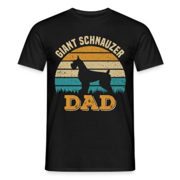Schnauzer - Männer T-Shirt - Schwarz - Vorne - AI Model Male 178 light (178cm)