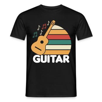 Gitarre spielen lernen - Männer T-Shirt - Schwarz - Vorne - AI Model Male 178 light (178cm)