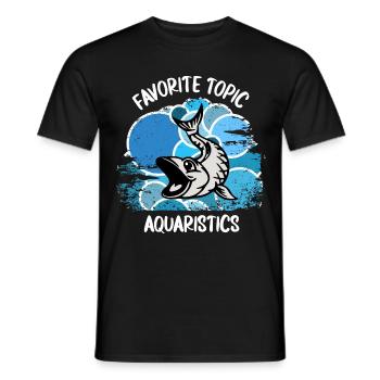 Aquarium Aquarianer Fische Zierfische Aquaristik - Männer T-Shirt - Schwarz - Vorne - AI Model Male 178 light (178cm)