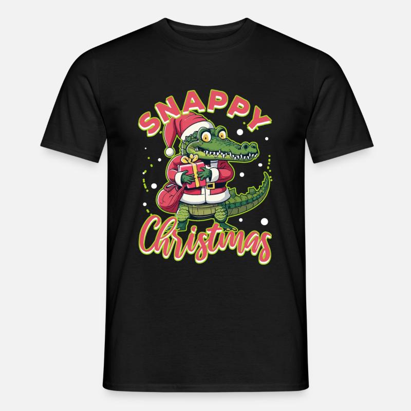 Snappy christmas - Männer T-Shirt - Schwarz