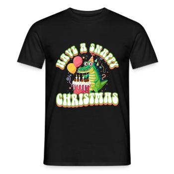 Have a Snappy Birthday - Men's T-Shirt - black - Front - AI Model Male 178 light (178cm)