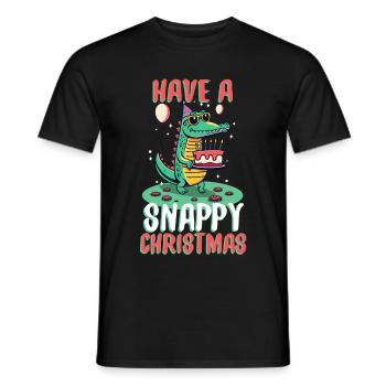 Have a Snappy Birthday - Men's T-Shirt - black - Front - AI Model Male 178 light (178cm)