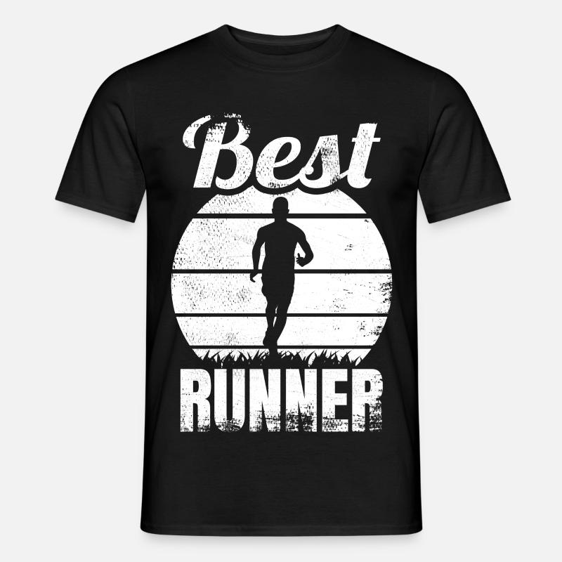 Bester Läufer - Männer T-Shirt - Schwarz