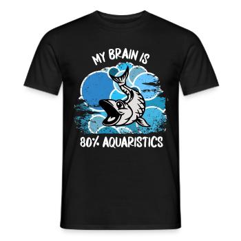Aquarium Aquarianer Fische Zierfische Aquaristik - Männer T-Shirt - Schwarz - Vorne - AI Model Male 178 light (178cm)