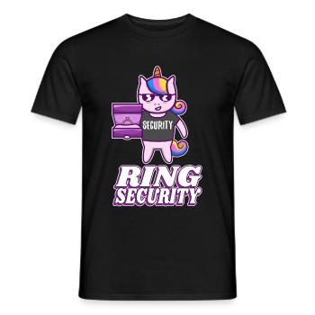 Ring Security Wedding - Männer T-Shirt - Schwarz - Vorne - AI Model Male 178 light (178cm)