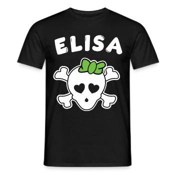 Pirate Elisa Design per Bambine e Donne - T-shirt uomo - nero - Fronte - AI Model Male 178 light (178cm)