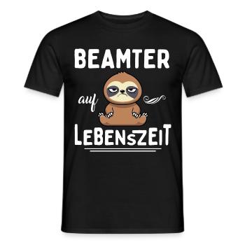 Beamter auf Lebenszeit Beamter 4 Life - Männer T-Shirt - Schwarz - Vorne - AI Model Male 178 light (178cm)