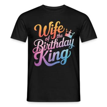 Woman Wife Partner Family Married - Men's T-Shirt - black - Front - AI Model Male 178 light (178cm)