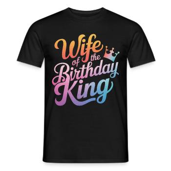 Woman Wife Partner Family Married - Men's T-Shirt - black - Front - AI Model Male 178 light (178cm)