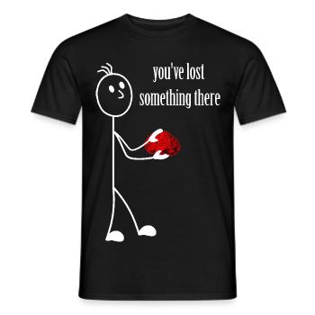 Allumette - vous avez perdu quelque chose là-bas - cerveau - T-shirt homme - noir - Devant - AI Model Male 178 light (178cm)