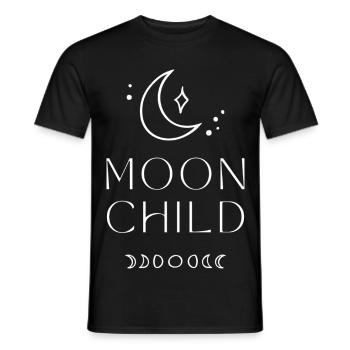 Moonchild  - Männer T-Shirt - Schwarz - Vorne - AI Model Male 178 light (178cm)