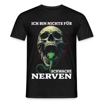 I'm not for the faint of heart - Men's T-Shirt - black - Front - AI Model Male 178 light (178cm)