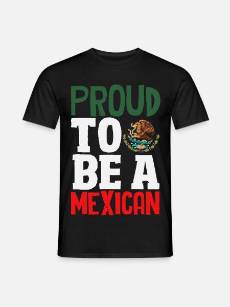 Mexico Pride & Home Mexican Mexico Flag - Men's T-Shirt - black