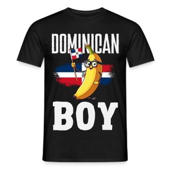 Drapeau de la République dominicaine Dom Rep Pride - T-shirt homme - noir - Devant - AI Model Male 178 light (178cm)