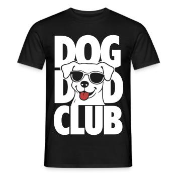 Club Dog Dad Club Drôle de Dog Lover Design - T-shirt homme - noir - Devant - AI Model Male 178 light (178cm)