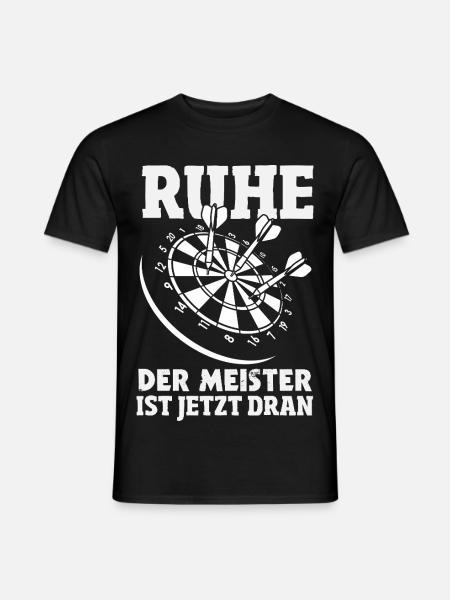 Lustige Darts Sprüche Darts Geschenke - Männer T-Shirt - Schwarz