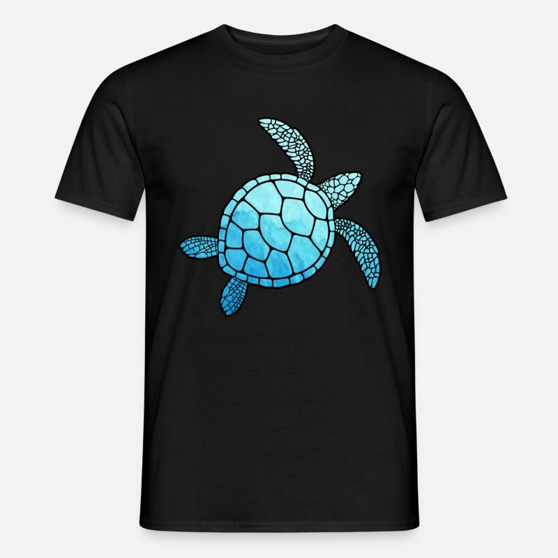 Turtle Turtle Regalo Idea Tartarughe Mare - T-shirt uomo - nero