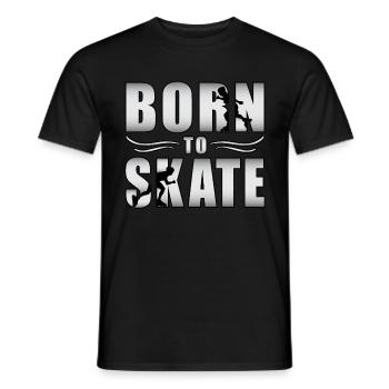 Inline Skater Inline Skating Skate Gift Idea - Men's T-Shirt - black - Front - AI Model Male 178 light (178cm)