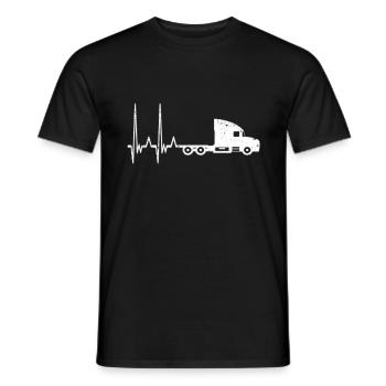 Chauffeur de camion chauffeur de camion transporteur de camion - T-shirt homme - noir - Devant - AI Model Male 178 light (178cm)