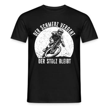 Mountainbike MTB Geschenk BMX Kleidung MTB Spruch - Männer T-Shirt - Schwarz - Vorne - AI Model Male 178 light (178cm)