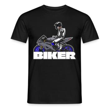 Motorcycle Lifestyle / Motorcycle / Motorcycles biker - Men's T-Shirt - black - Front - AI Model Male 178 light (178cm)