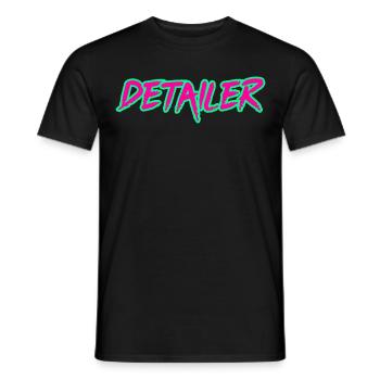 Car Detailer, Car Lover, Vehicle Detailer - Men's T-Shirt - black - Front - AI Model Male 178 light (178cm)