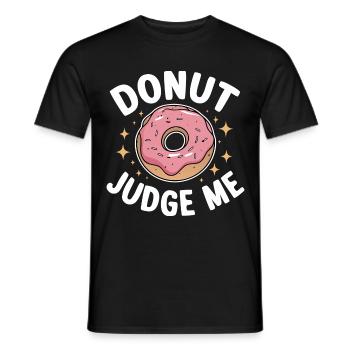 Donut Donuts Candy Bagel - Men's T-Shirt - black - Front - AI Model Male 178 light (178cm)
