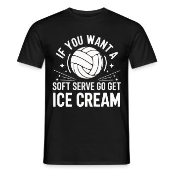 Volleyball Player Beach Volleyball Volleyball Player S - Men's T-Shirt - black - Front - AI Model Male 178 light (178cm)