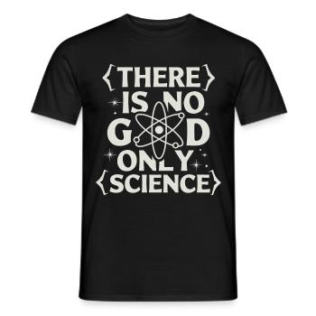 Atheismus Atheist Anti-Religion Agnostiker - Männer T-Shirt - Schwarz - Vorne - AI Model Male 178 light (178cm)