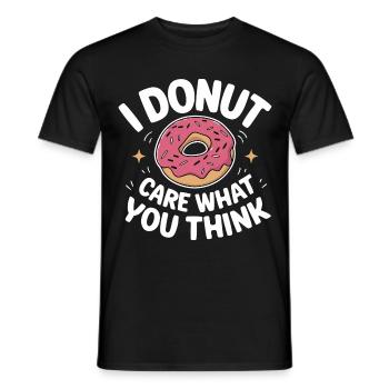 Donut Donuts Süßigkeiten Bagel - Männer T-Shirt - Schwarz - Vorne - AI Model Male 178 light (178cm)