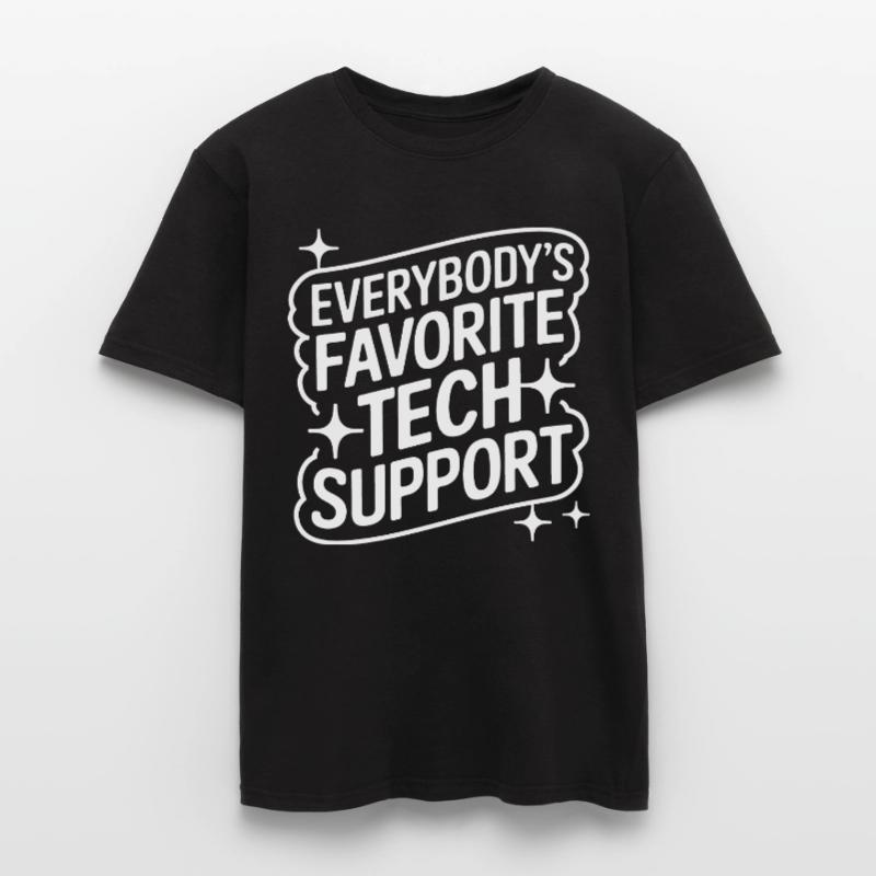 Technischer Support Computerfreak Nerd Männer T-Shirt