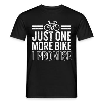 Just One More Bike I Promise Cyclist Bike - T-shirt homme - noir - Devant - AI Model Male 178 light (178cm)