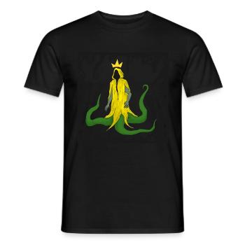 roi dans le carré jaune - T-shirt homme - noir - Devant - AI Model Male 178 light (178cm)
