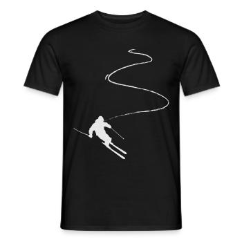 Ski Zitate am Berg und Harz am wintersport Urlaub - Männer T-Shirt - Schwarz - Vorne - AI Model Male 178 light (178cm)