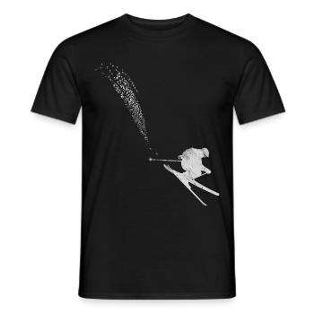 Ski sprüche im Freeski und österreich auf urlaub - Männer T-Shirt - Schwarz - Vorne - AI Model Male 178 light (178cm)
