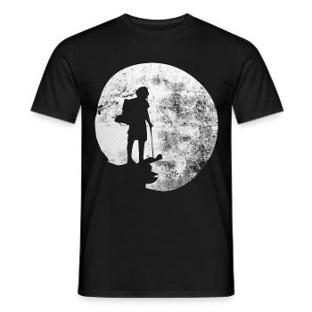Lune - Randonnée - (12) - T-shirt homme - noir - Devant - AI Model Male 178 light (178cm)