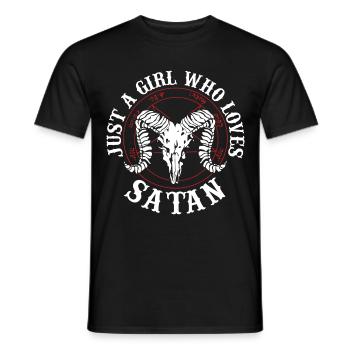 Satanism Proverbs | Satanist Horror Gifts - Men's T-Shirt - black - Front - AI Model Male 178 light (178cm)