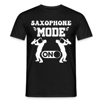 Sprüche Saxophon - Männer T-Shirt - Schwarz - Vorne - AI Model Male 178 light (178cm)