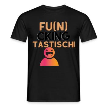 Funtastisch - Männer T-Shirt - Schwarz - Vorne - AI Model Male 178 light (178cm)