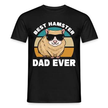 Hamster Sayings | Rodents Pets Gift Idea - Men's T-Shirt - black - Front - AI Model Male 178 light (178cm)